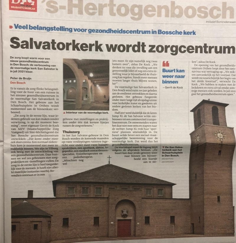 Nieuwe huisarts in Salvatorkerk Orthen in Den Bosch