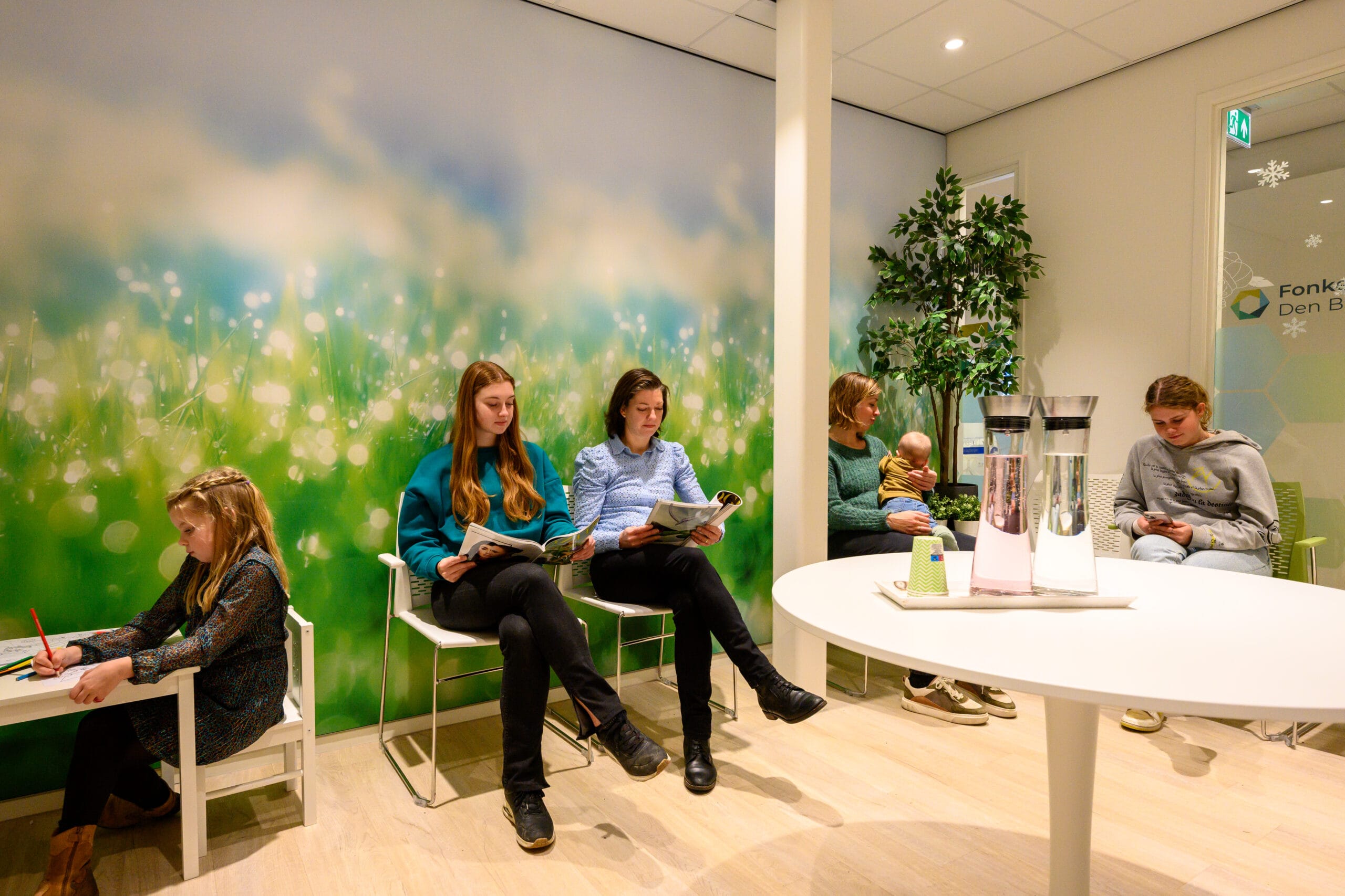 De wachtkamer bij Fonkelzorg